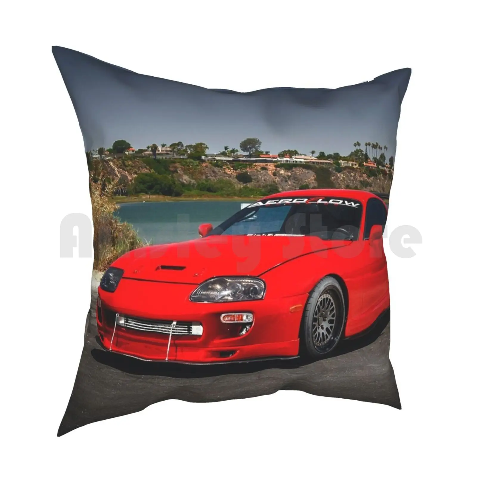 Mk4 Pillow Case Printed Home Soft Throw Pillow Automotive Cars Sports Car Stance Exotic Fast Super Car Wheels Speed Car