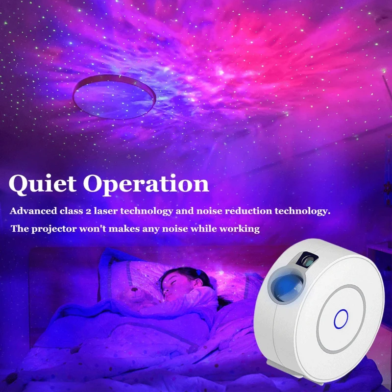 Smart Starry Sky Projector Night Light Wifi Galaxy Star Lamp LED Laser Water Wave App Wireless Control for Alexa Google Home