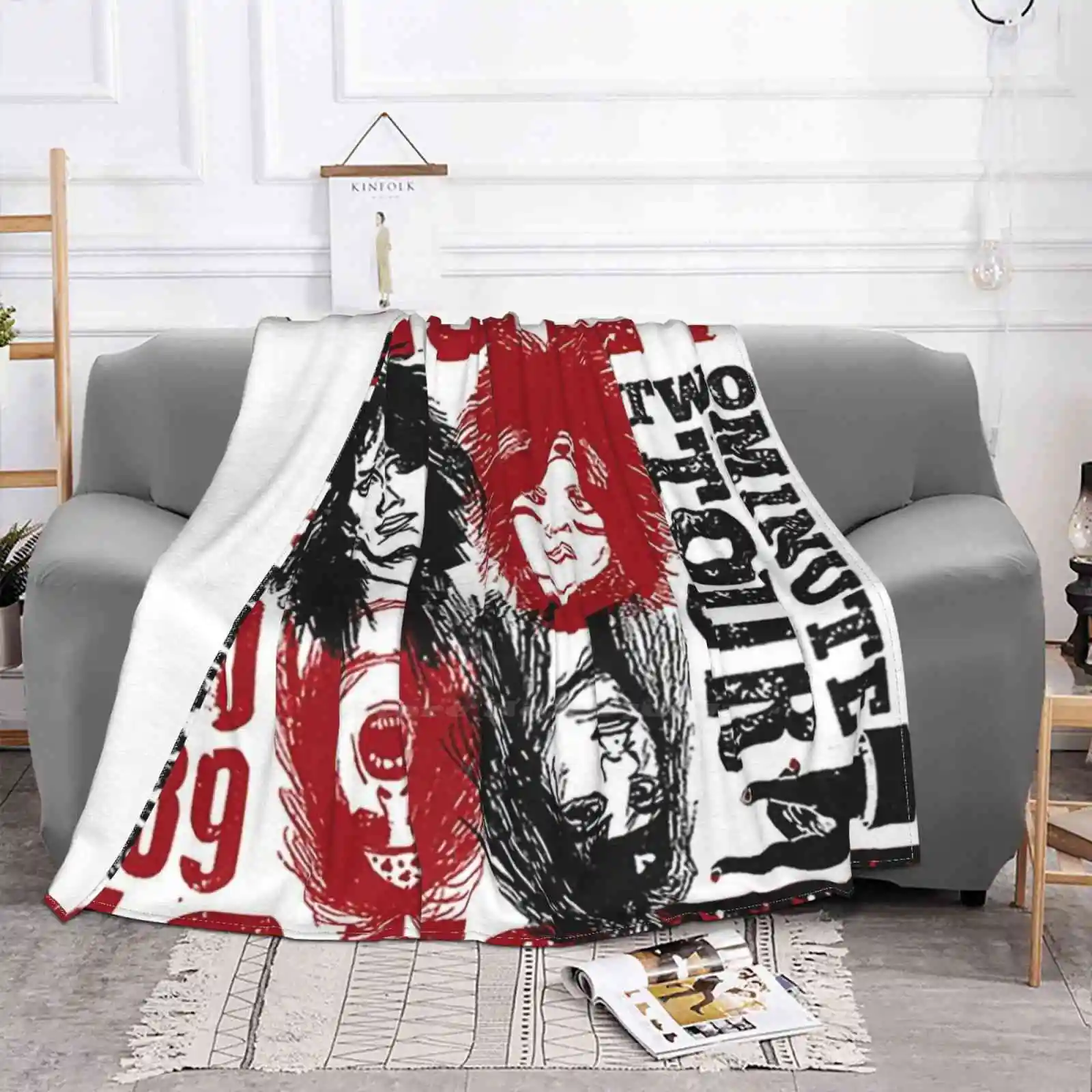 Maglietta a fascia divano da letto confortevole di alta qualità coperta morbida 80s Music Motley Band Crue Metal Vintage Heavy Metal Bands Guitar