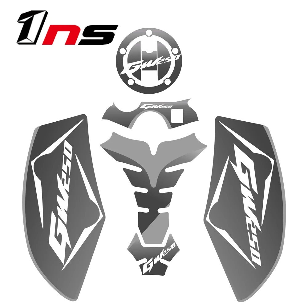 Fits For Suzuki GW 250 GW250 Motorcycle Handlebar Applique Tank Anti-Scratch Protection Sticker Side Traction Knee Pads Decal