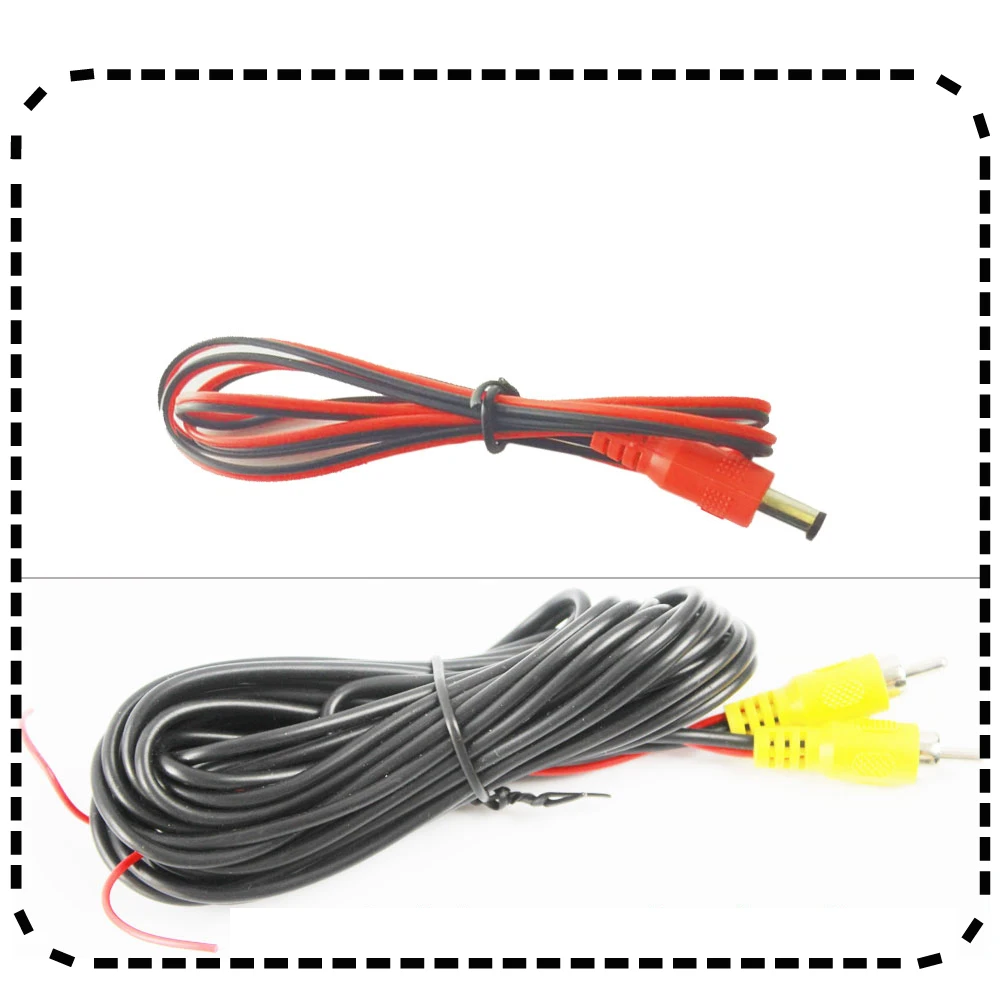 RCA Video Cable For Car Parking Rearview Rear View Camera Connect Monitor DVD Trigger Cable 6M 12M 15M 20M Optional