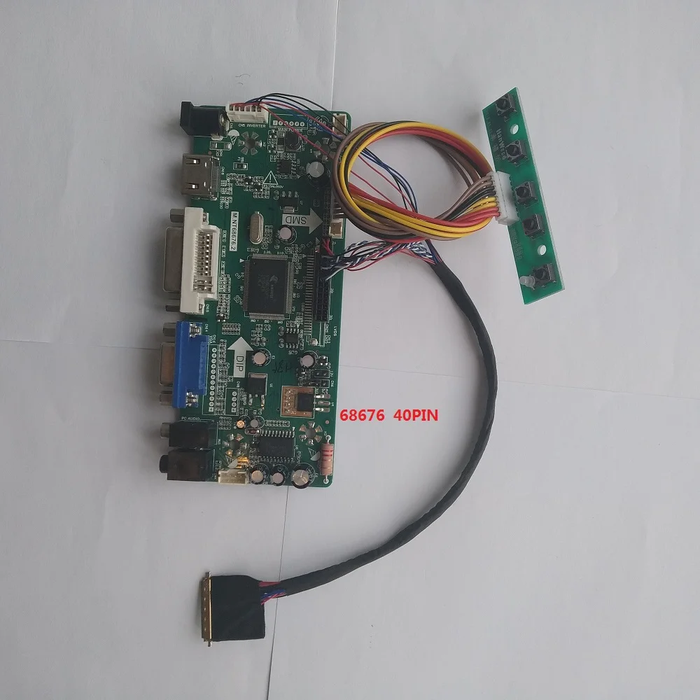 Kit for LTN156AT05 DVI  Controller board Screen HDMI-compatible DIY M.NT68676 display Panel 1366X768 15.6