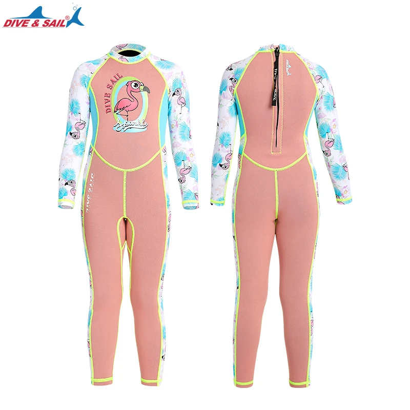 

Детский гидрокостюм из неопрена 2 мм, 0,5 мм, лайкра, купальник для всего тела, гидрокостюм с длинными рукавами, цельный рашгард UPF50 + для подводного плавания, плавания