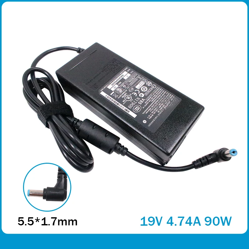 Adattatore per caricabatterie per Laptop ca 19V 4.74A 90W 5.5*1.7MM per Acer Aspire 5742G 5750G 5755G 5920G E1-571G V5-571P alimentatore portatile