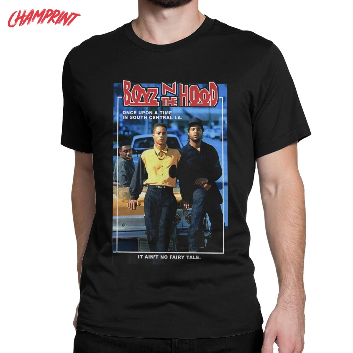 Для мужчин футболка Boyz N капюшон Doughboy и Тре для досуга Чистый хлопок футболки для девочек короткий рукав Футболка топы с круглым вырезом, подарок