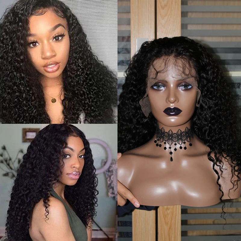 

Curly Lace Front Human Hair Wigs For Women Deep Curly Frontal Short 13x6 Lace Front Human Hair Wigs Prepluck Glueless Brazilian