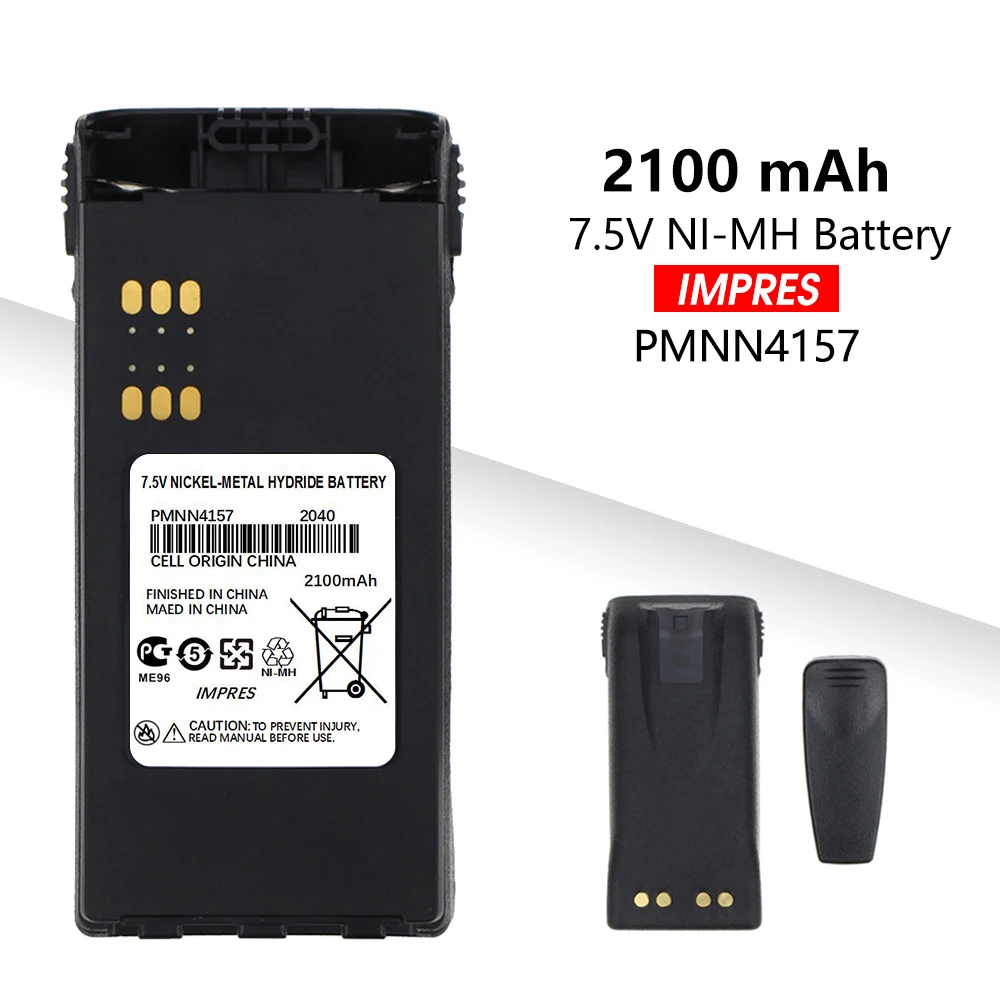 

2100mAh Rechargeable NI-MH Battery PMNN4157 For Atex Portable Two-way Radio GP328 GP338 PTX760 PTX700 MTX8250