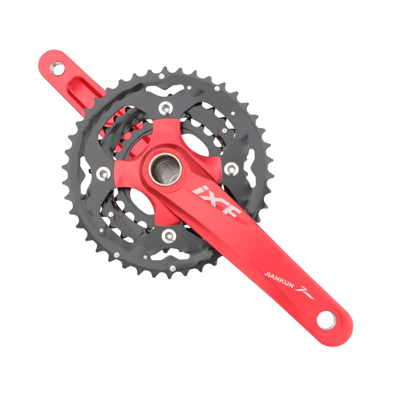 9 10 Speed Mountain Bike Integrated Crankset MTB 104 BCD Bicycle Hollow Crank Set Chainwheel 24-32-42T 170mm Bicycle Sprocket