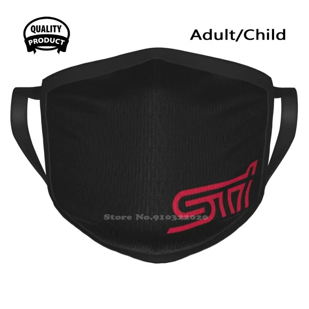 

Sti Logo Black Breathable Windproof Sport Soft Mouth Mask Mitsubishi Rally Ralliart To Sb Lancer Evo Evolution Mcrae Galli Wrc