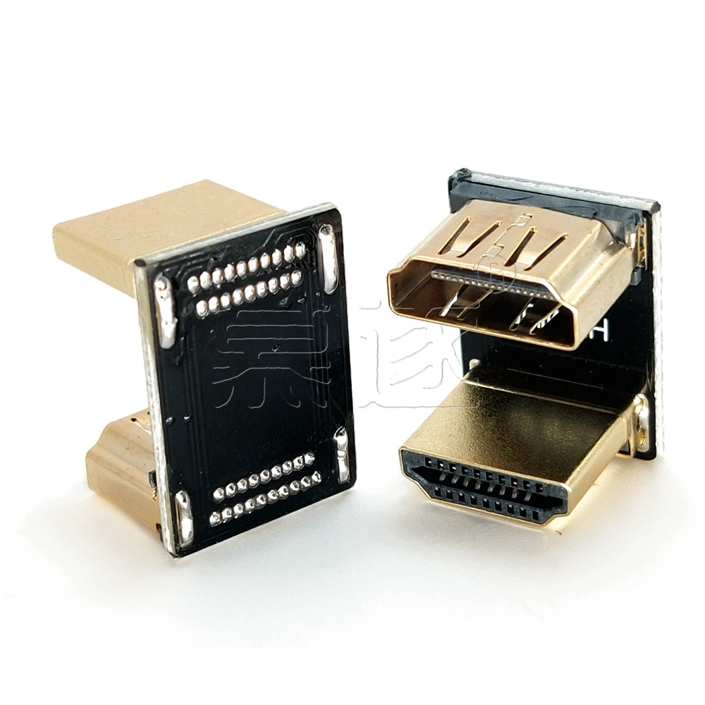 Hdtv-adaptador compatível 90 270 graus masculino à fêmea conversor extensor para ps4 hdtv projetor monitor do portátil