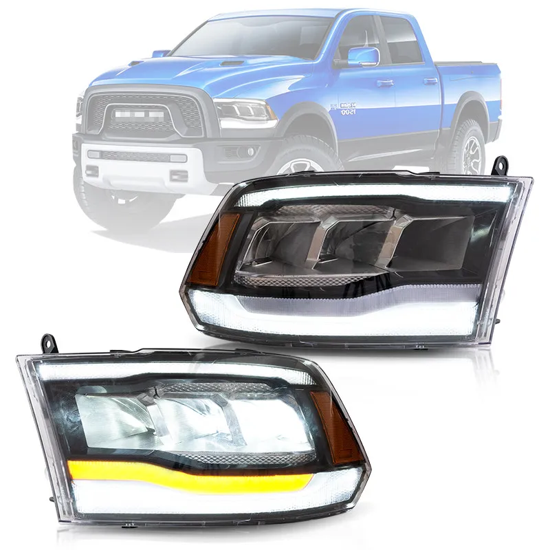 

Заводские светодиодсветодиодный фары 1500 2500 3500 RAM 2009-2019 RAM 1500 CLASSIC 2019-2021, фары для Dodge RAM 2500 RAM 3500