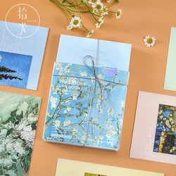 30 Pcs/Set Great Artist Series Postcard Van Gogh,Claude Monet Impressions Greeting Cards DIY Journal Decoration