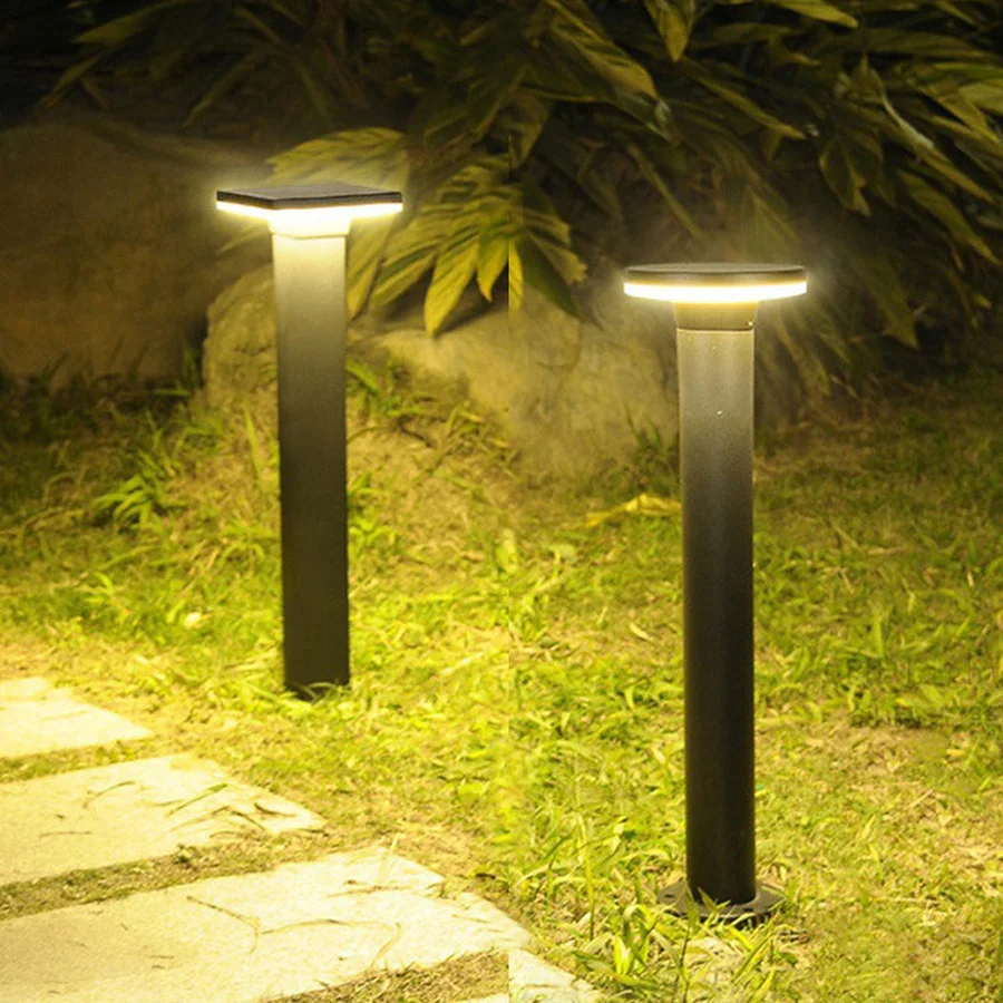 Imagem -02 - Thrisdar-modern Outdoor Garden Pathway Post Luz Bollards Engenharia Luz Lawn Pillar Lamp Pátio e Paisagem 30 cm 60 Centímetros