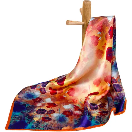 100% bufanda de seda pura para mujer, pañuelo para la cabeza para mujer, pañuelo de seda Natural para niño, pañuelo cuadrado de bolsillo superior para hombre