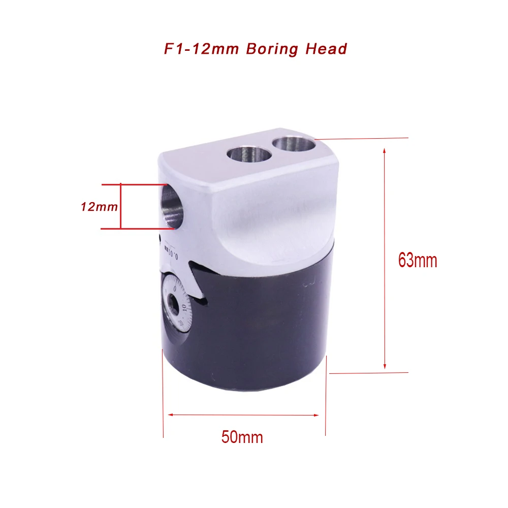 50MM MT3-M12 Universal Usage F1-12mm Boring Head With Morse Taper Shank Tool Kit Set For Lathe Milling