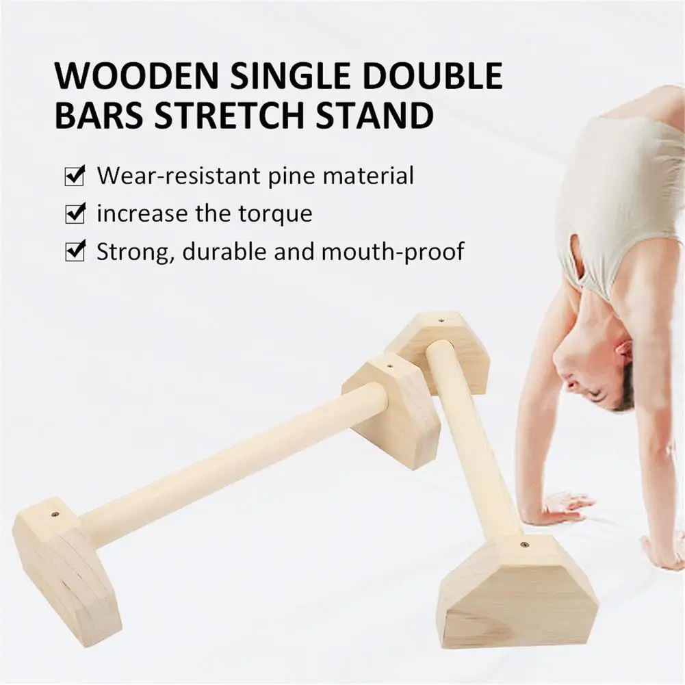 Push-up Frame Russian Style Stretch Stand Single Double Bars Calisthenics Handstand Bars Personalised Wooden Push-Ups Double Rod