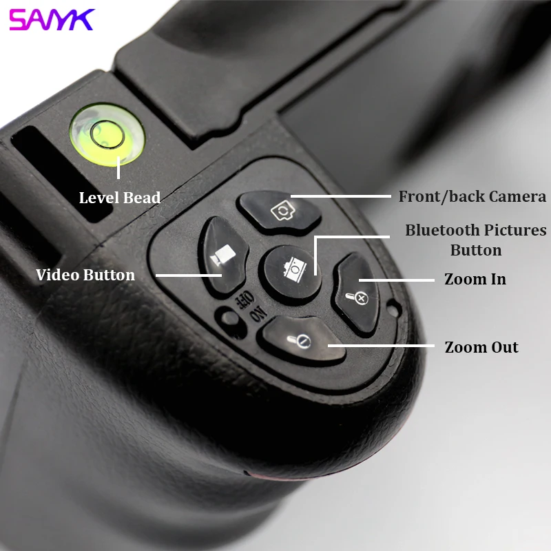 Подвесной стабилизатор SANYK для сотового телефона, наборы для видеосъемки, набор объективов для телефона, удаленное управление, клетка для смартфона, микрофон, светильник, IOS, Android