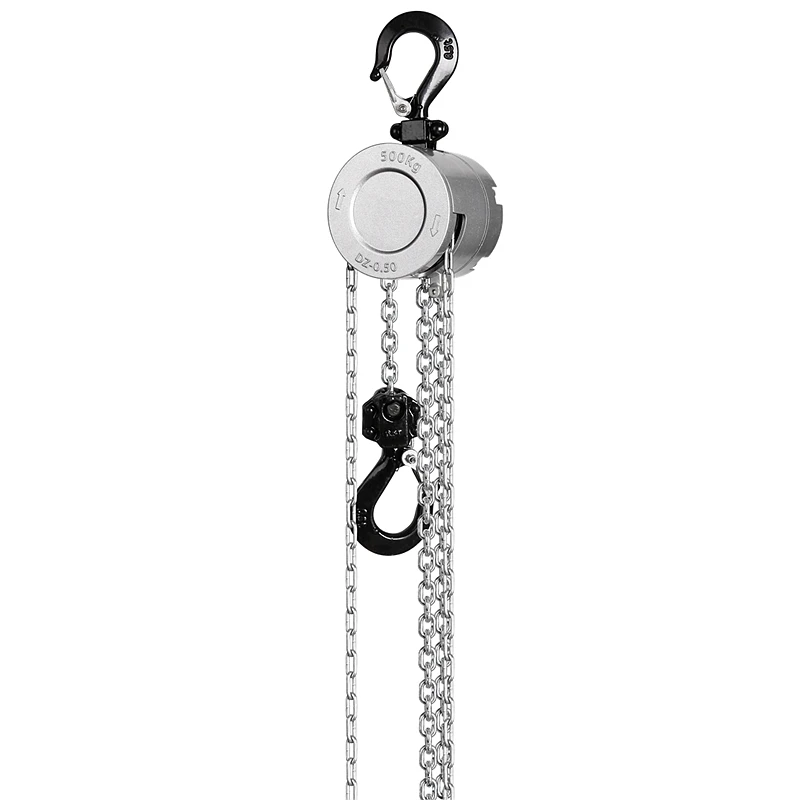 Mini paranco a catena portatile in lega di alluminio 0.25T 0.5T