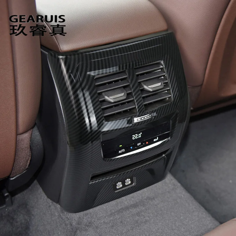 Couvercle de cadre de sortie de climatisation arrière de voiture, panneau de décoration intérieur, autocollant en fibre de carbone, BMW Bery Tage G01 G02 2022-2024