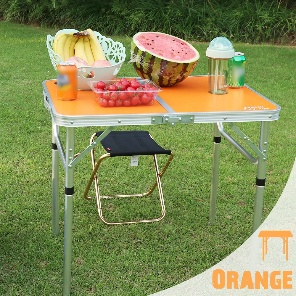

Outdoor Aluminum Alloy Folding Portable Table Camping Explore Fishing Equipment Two Kinds Of Height Adjustable With Light Pole