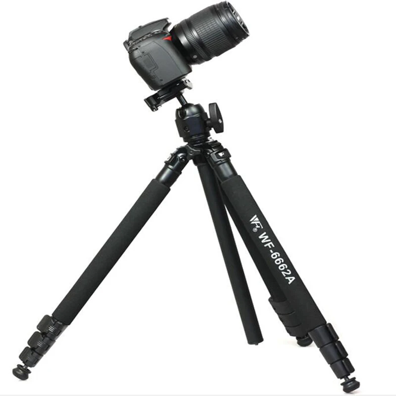 WeiFeng 6662 WF-6662A Aluminum Alloy professional tripod DSLR camera Photography bracket travel Outdoor Portable Tripod