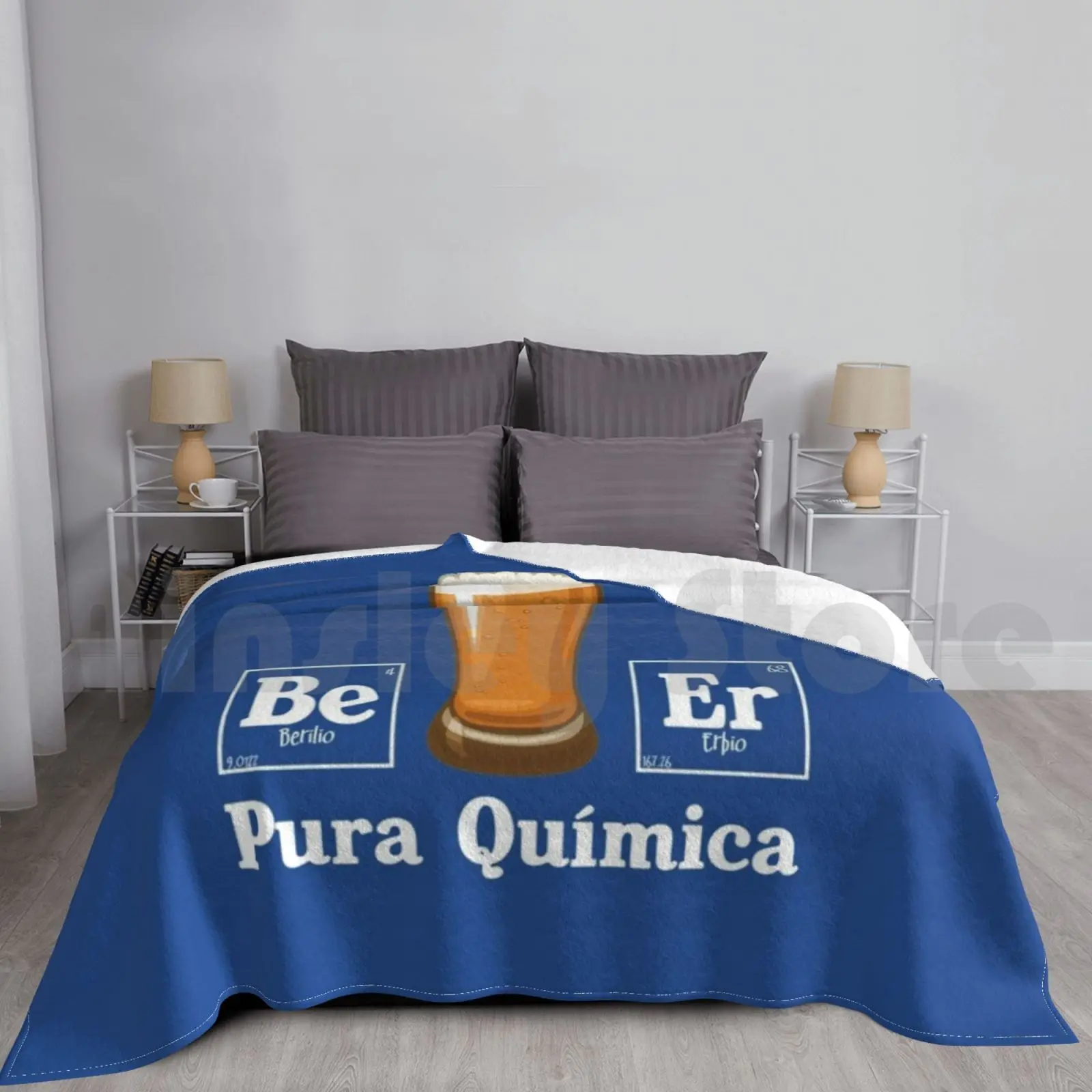 Pura Quimica ( Oscura ) Blanket For Sofa Bed Travel Química Cerveza Pura Química Berilio Erbio Walter White