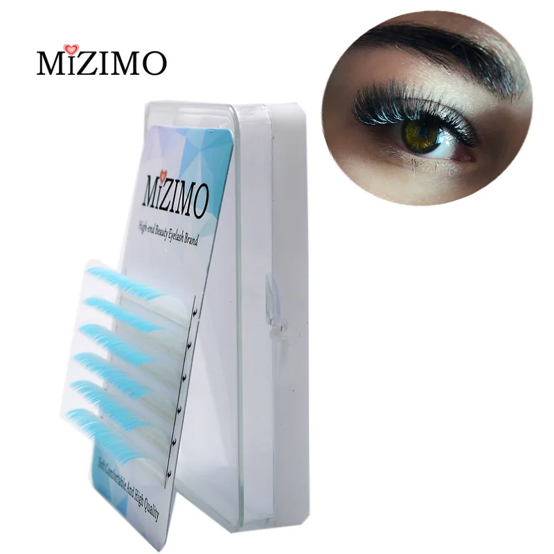 MIZIMO New Color Eyelashes White And Blue Two-color Grafting Eyelashes Individual Eyelash Extensions