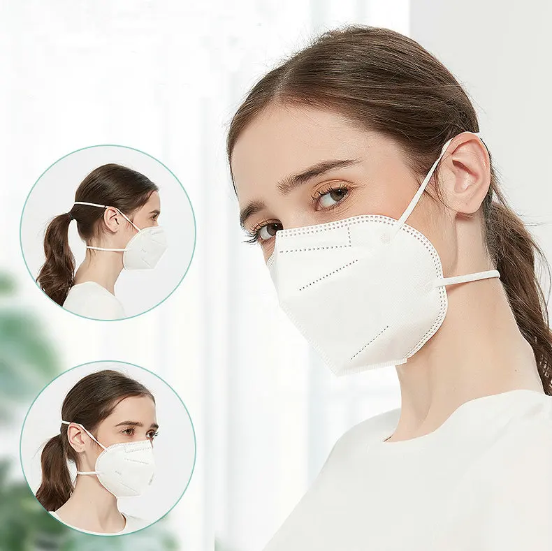 FFP2 KN95 Mask headband Mascarillas CE Mask Black White 5 Layers Face Mask KN95 Filter Respirator mouth Mask Adults filter