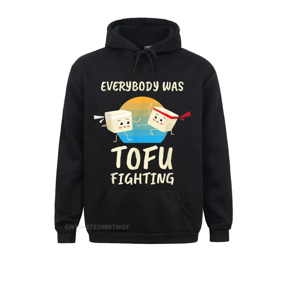 

Everybody Tofu Fighting I Tofu Vegan Meatless Vegetarian Oversized Hoodie Sweatshirts Cute Europe Hoodies Company Hoods Men's