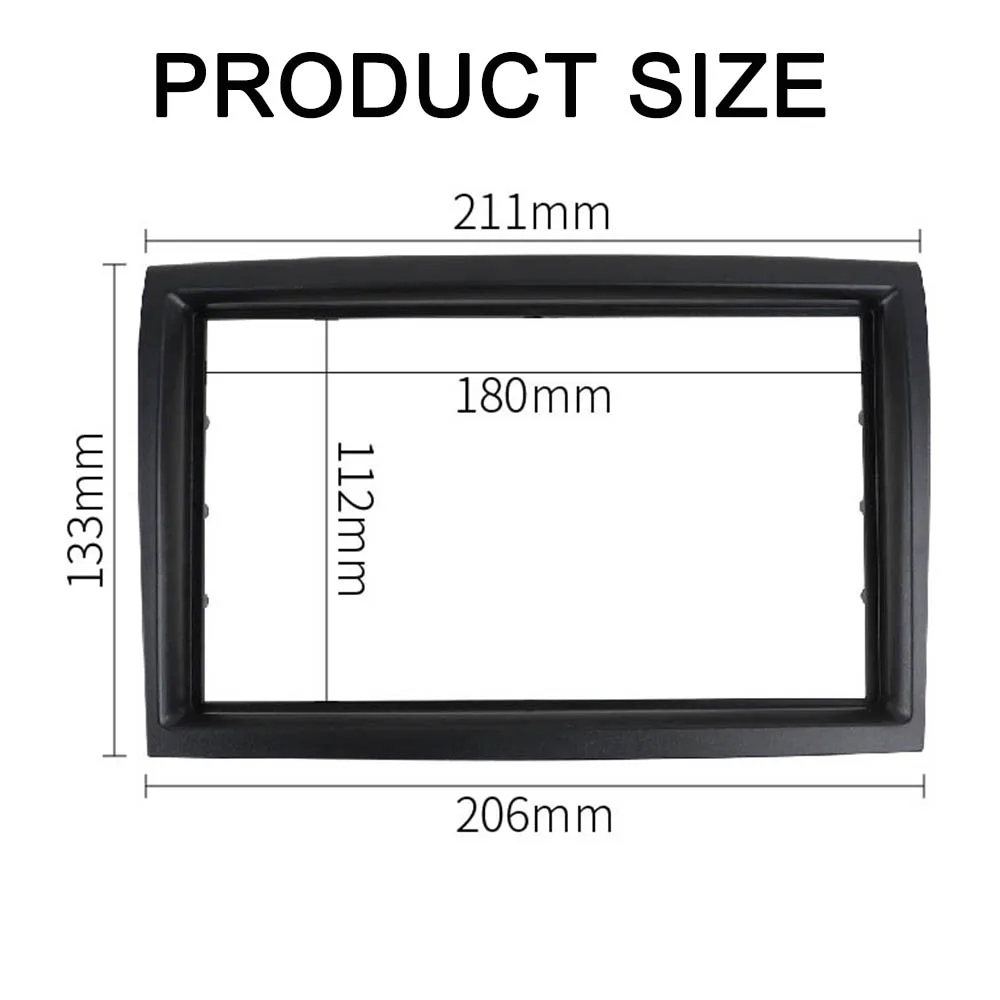 Double 2 Din Radio Fascia  for CITROEN Jumper PEUGEOT Boxer FIAT Ducato CD DVD Audio Dash Mount Kit Adapter Trim Frame Dashboard