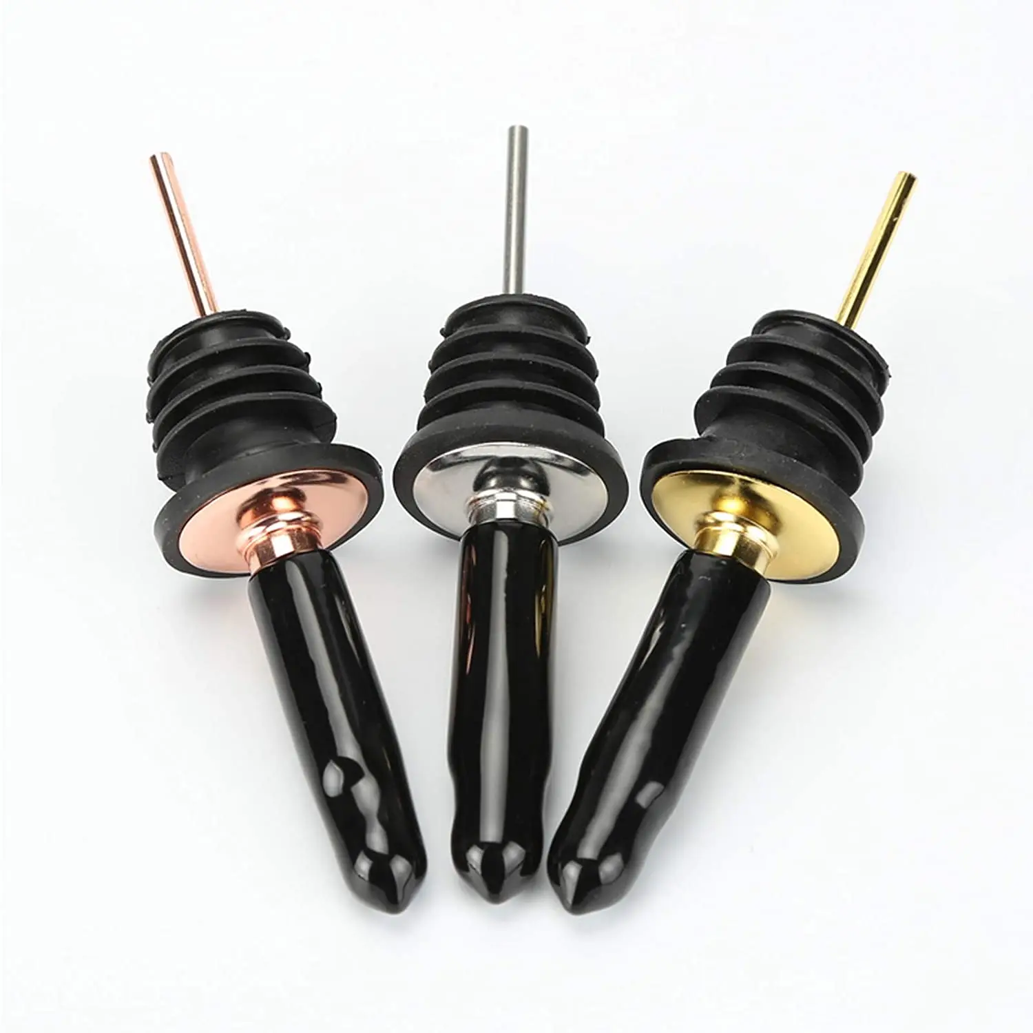 Wine Pourer Stopper Bottle Pourer Pourers For Liquor Bottle Bottle Stopper with Tapered Spout Bar Accessories Set of 12