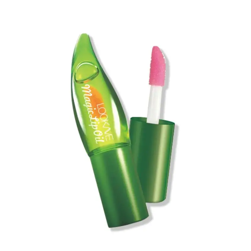 Bálsamo labial hidratante de Aloe, hidratante de Color cambiable, nutritivo, antienvejecimiento, mágico, pintalabios, labios naturales