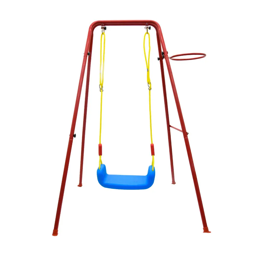 Leisure Indoor Outdoor Children's Swing Frame Playground Hanging Chair Basketball Basket Combination Shooting Educational Sport