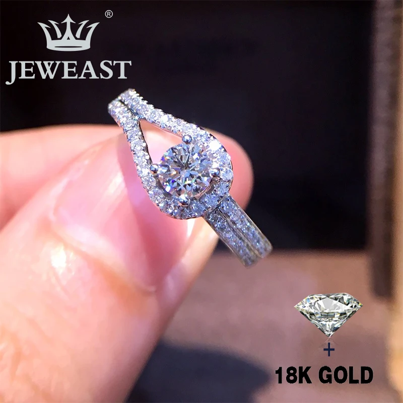 

Natural Diamond 18K Gold Pure Gold Ring Beautiful Gemstone Ring Good Upscale Trendy Classic Party Fine Jewelry Hot Sell New 2023