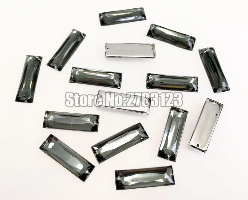 Big Bag Groothandel 8x24mm7x21mm5x15mm5x10mm Rechte Strip Shape Acryl Plaksteen Naaien Strass Diy Kleding Ambachten