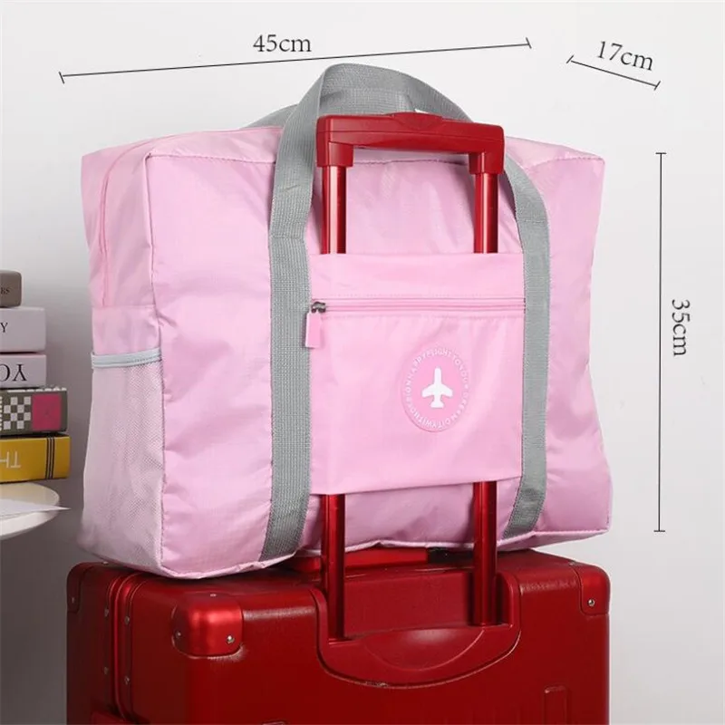 Portable Travel Bags Large Capacity Unisex Folding Storage Bag Women Hand Luggage Business Trip Traveling WaterProof Organizer