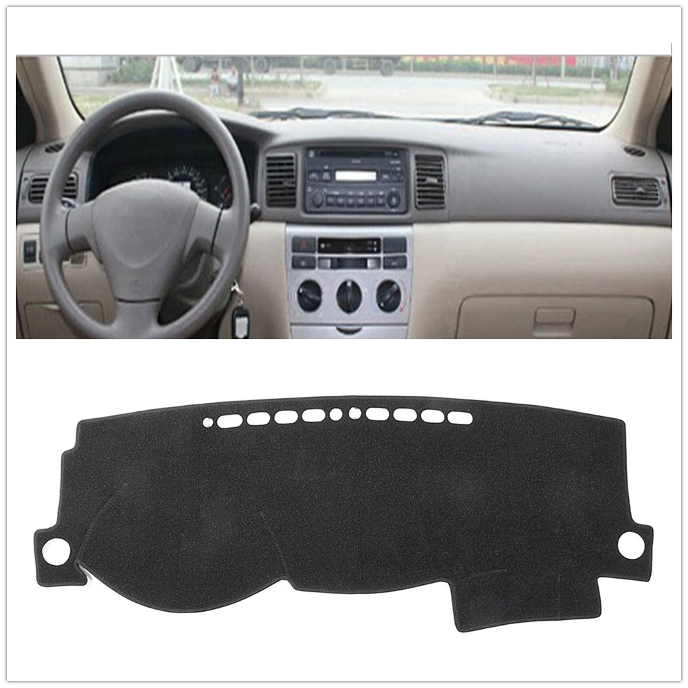 For TOYOTA COROLLA 2000-2005 Dashmat Dashboard Cover Console Dash Board Panel Heat Proof Mat Front Sun Shade Pad Carpet Strip