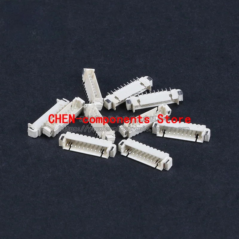 10Pcs Horizontale Sticker 1.25Mm Toonhoogte Connector 2P3P4P5P6P7P8P9P10P11P12P Connector Plug-In Patch Plastic Shell