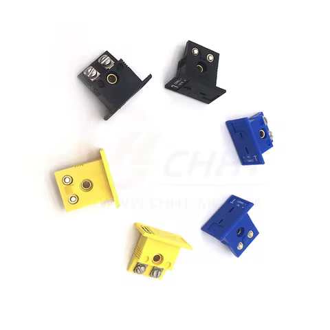 K/J/T/E/R/S Type Standard Mini Thermocouple Connector Female Panel