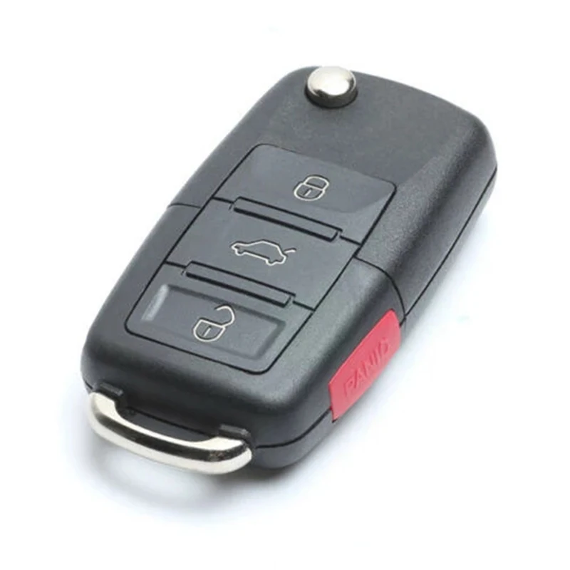 KEYECU Upgraded Flip Remote Car Key With 4 Buttons 315MHz/ 433MHz for Jaguar XJ XJR X-Type S-Type FCC ID: NHVWB1U241 CWTWB1U243