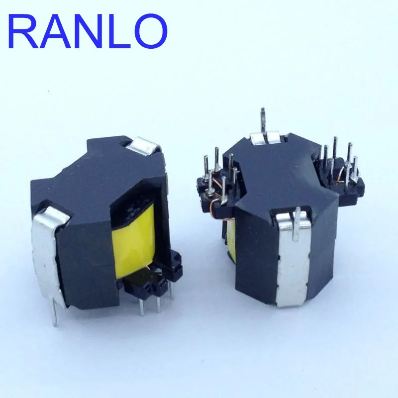 5pcs RANLO RM8 6+6pin Drive Transformer Magnet Ferrite Core Transformer Turn Ratio 53:53:53 7mH 0.29mm copper wire