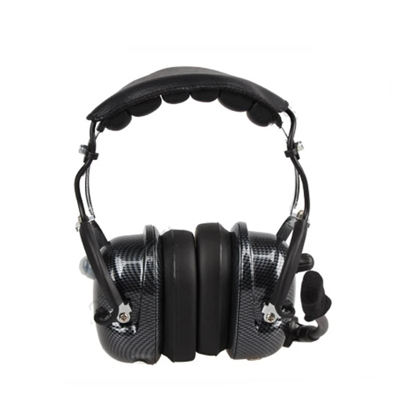 Noise Cancelling Aviation Microphone Headset, Walkie Talkie Earpiece, Round PPT for Kenwood Baofeng UV-5R H777