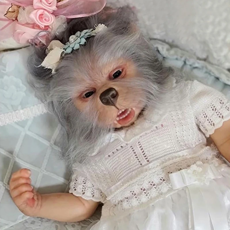 18inch Reborn Doll Kit Lula Kane The Hybrid Fairy Elf DIY Unfinished Doll Parts DIY Blank Reborn Doll Toys Bebe Reborn