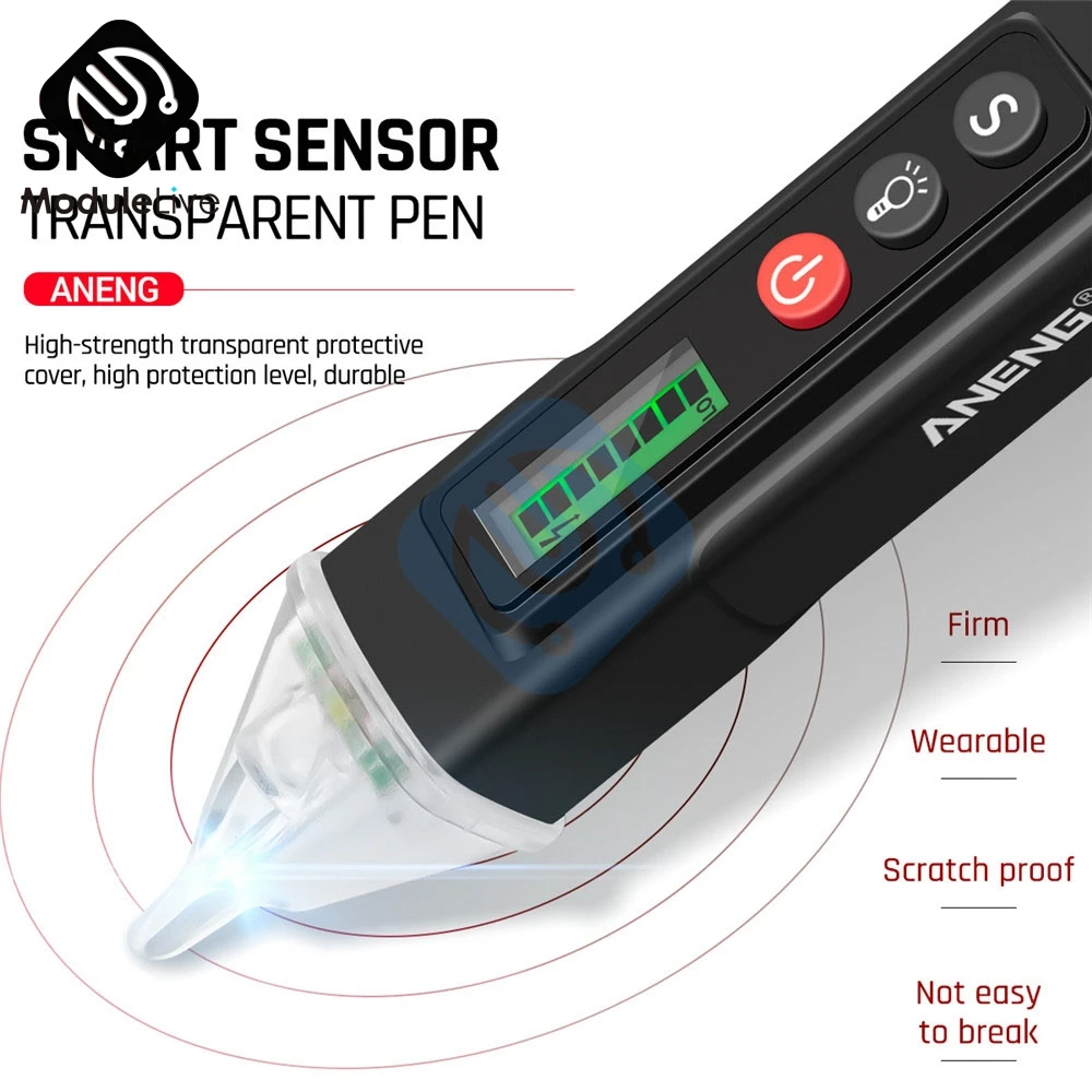 Electric indicator 12V-1000V Non-Contact Socket Wall AC Power Voltage Detector Sensor Tester Pen LED Light AC 110V-220V VC1010