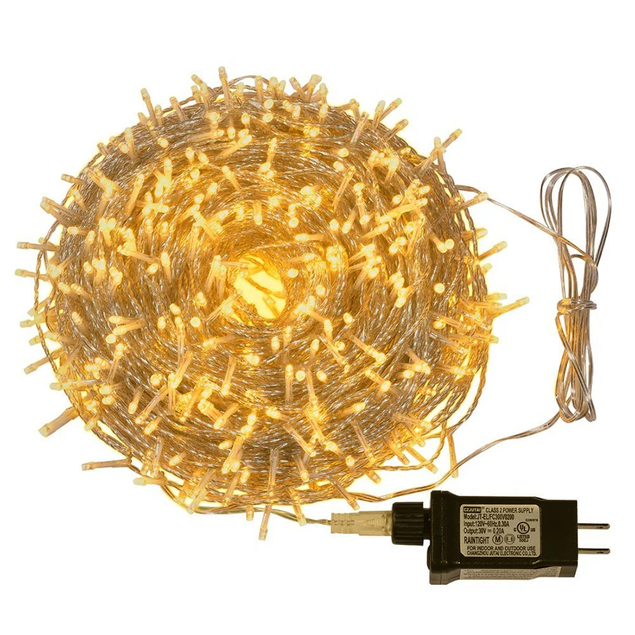 

10/20/30M Outdoor String Light Christmas Fairy Twinkle Light 8 Lighting Modes Plug in Waterproof Light For Christmas Tree Garden