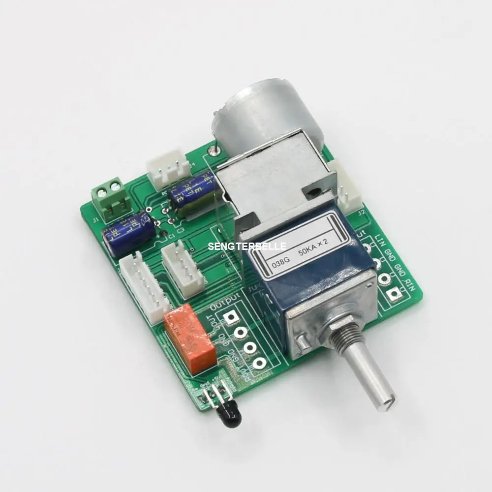 Hi-end ALPS 27 Motor Potentiometer Remote Control Volume Preamp Board +Power Supply + Audio Switch Board