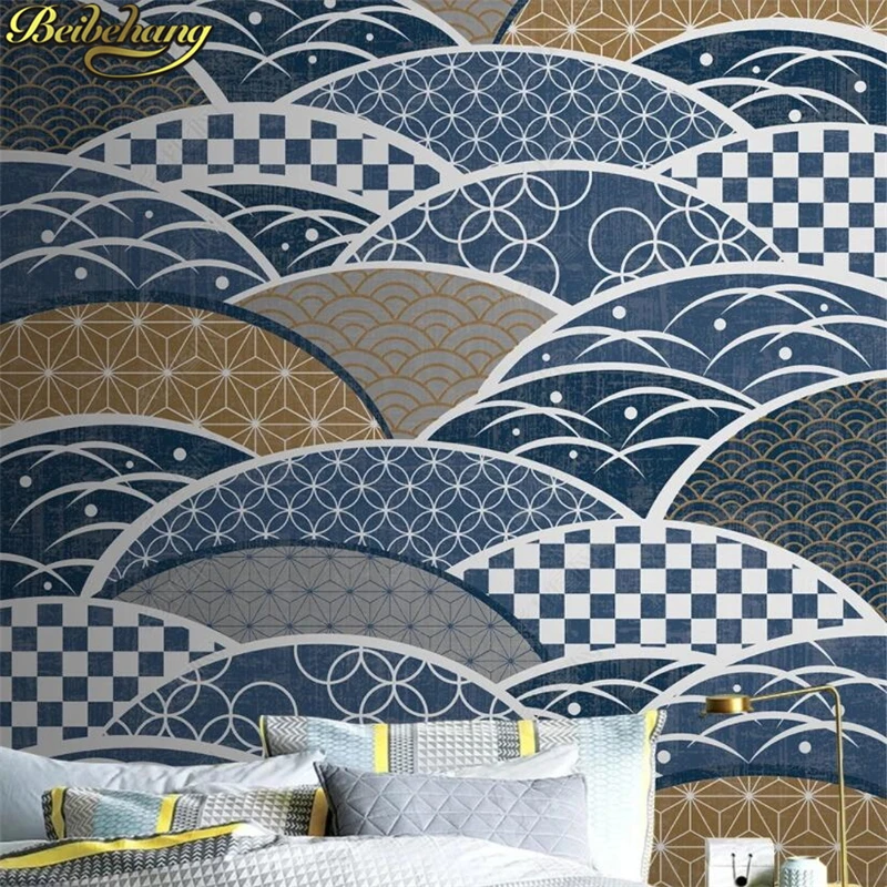 beibehang custom Water pattern geometric light luxury wallpapers for living room bedroom hotel wallpaper wall decoration 3d