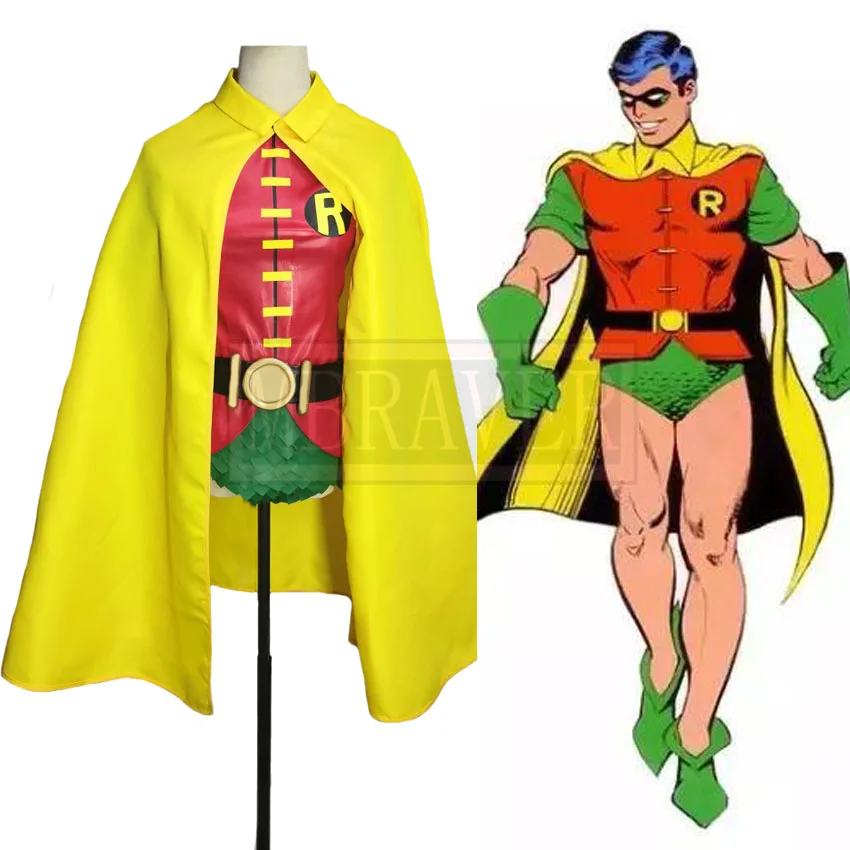 

Superhero Tim Drake Red Robin Damian Wayne Cosplay Costume Cos Halloween Party Custom Made Any Size