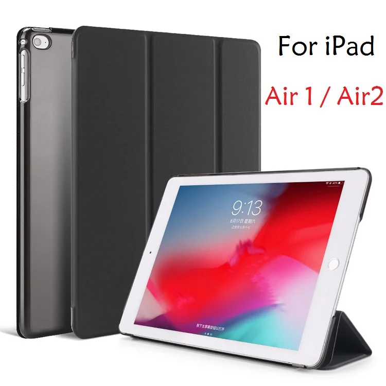 

Slim Folio Coque for iPad Air 2 Air 1 Case Hard PVC A1474 A1475 A1566 Stand Protective Cover for iPad Air 2 Air 1 9.7in Cover