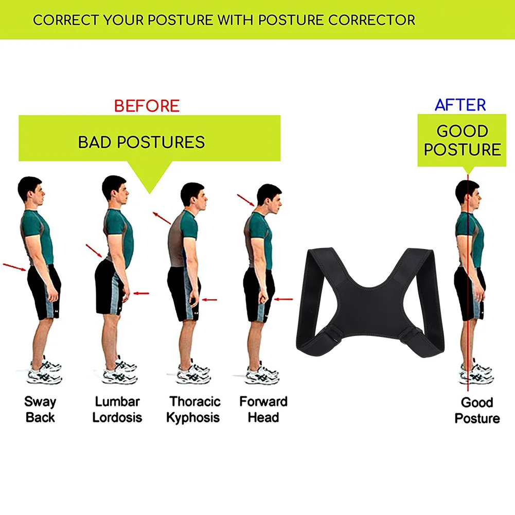 Posture Corrector Fracture Support Back Shoulder Correction Brace Belt Strap